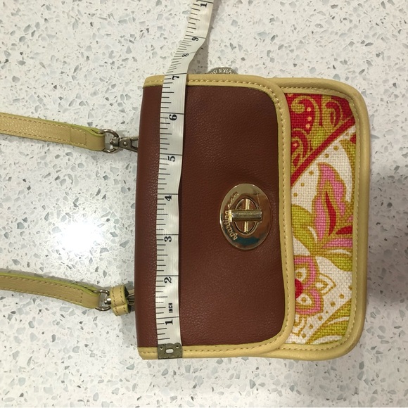 Crossbody Purse Spartina 449 Floral Paisley, Daufuskie Island, Small Crossbody - Picture 4 of 16